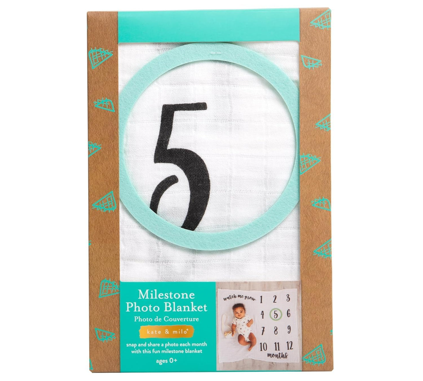 Monthly Baby Photoshoot Milestone Blanket
