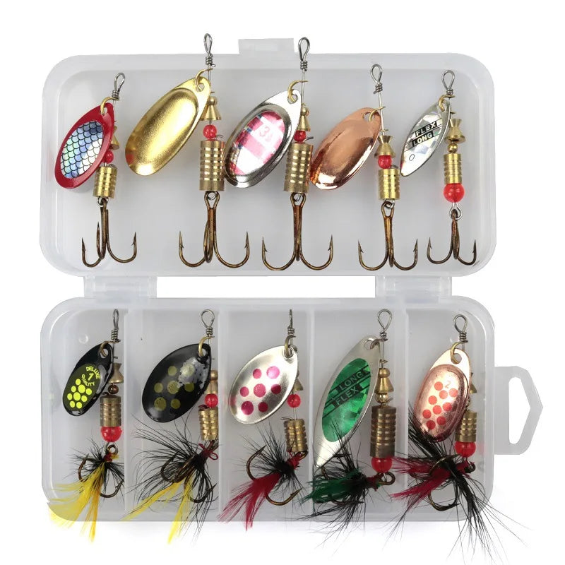 Spinner Fishing Lure 10pcs Set Crankbaits