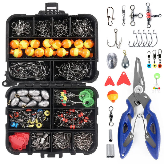 Fishing Accessories Set with Tackle Box 263pcs