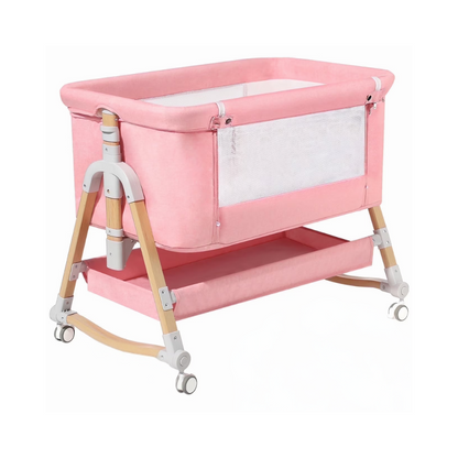WICCA 3-in-1 Baby Bassinet | Bedside Sleeper & Rocking Crib