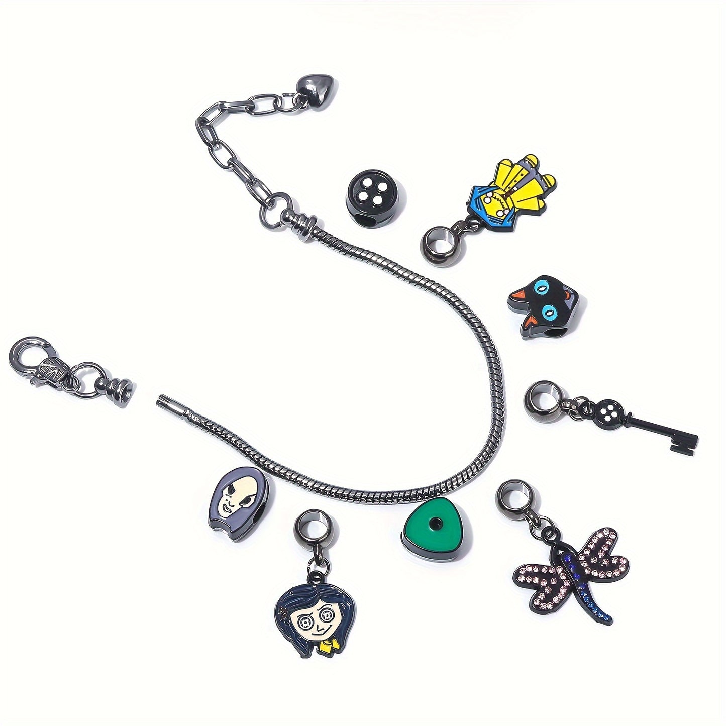 "Coraline" Charm Bracelet